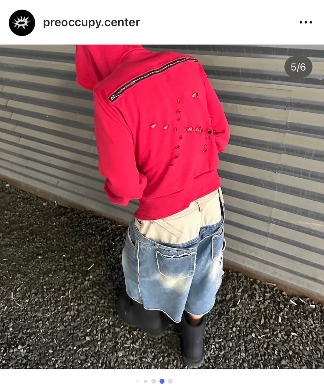 Preoccupy 프리아큐파이 double layered denim 상품이미지1