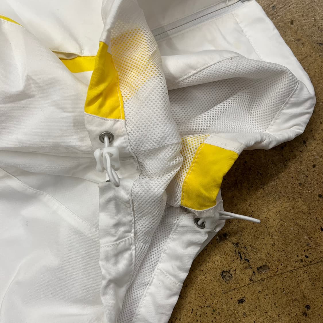 [정품/100] 아디다스 올드스쿨 화이트 바람막이 자켓 b17 상품이미지5