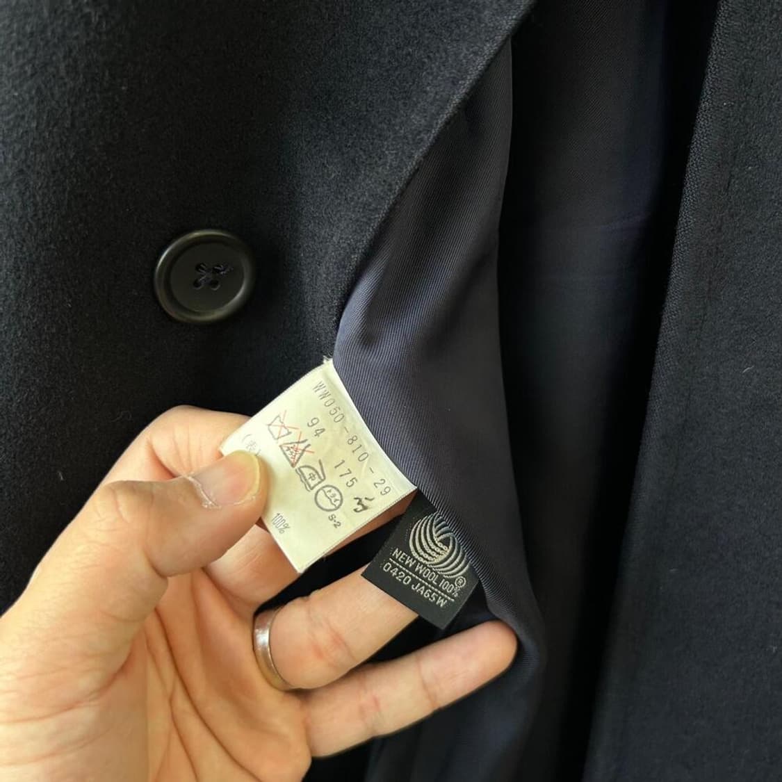 9879 - 버버리 블랙 울 코트 상품이미지6