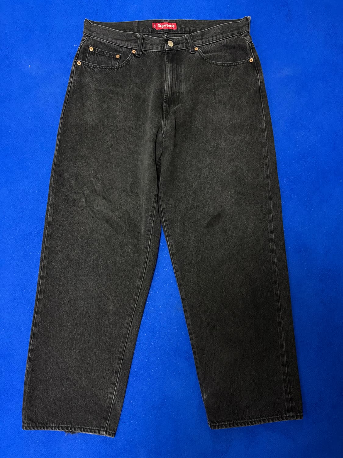 슈프림 배기 셀비지 진 리지드 블랙 [34] 상품이미지1