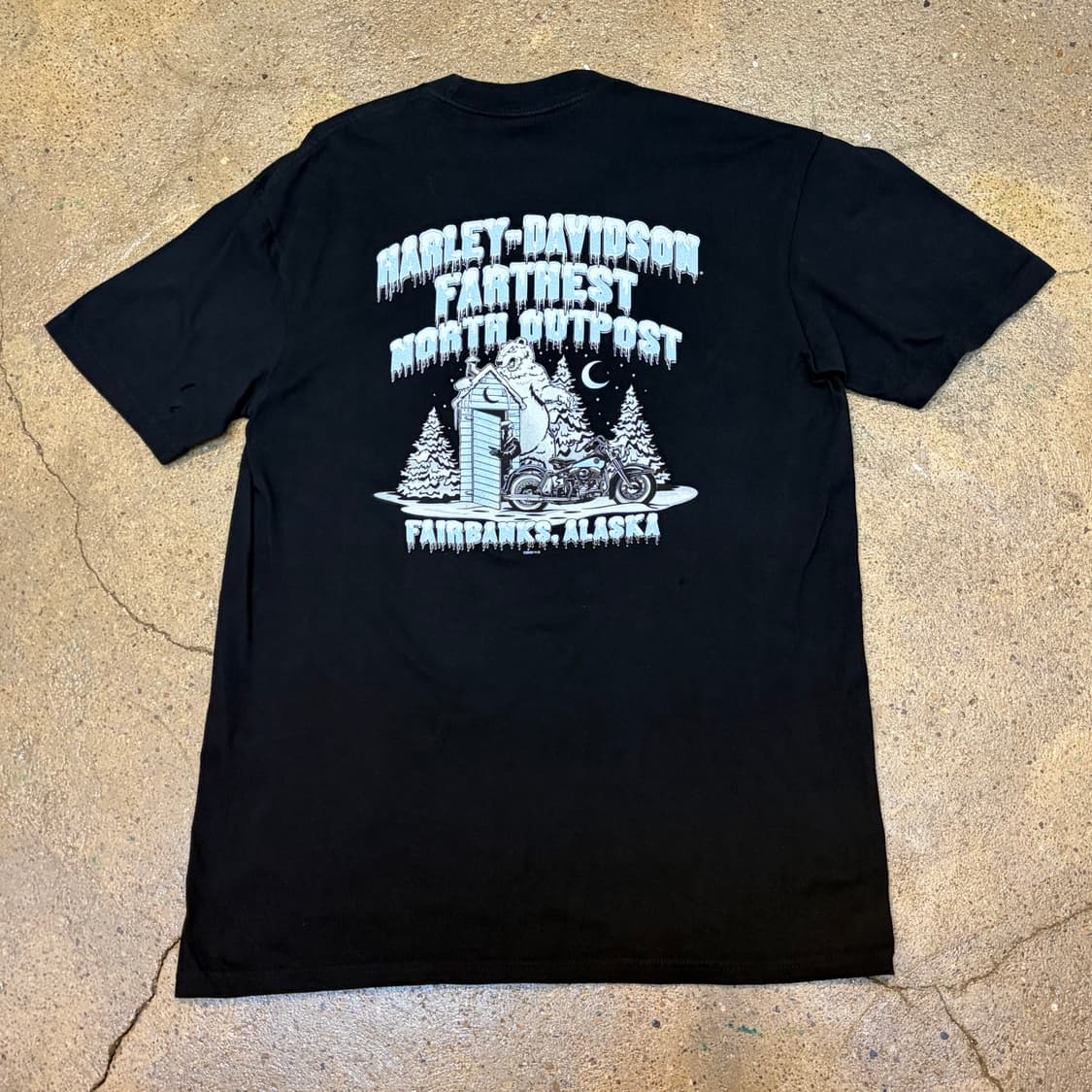 미국 빈티지 할리데이비슨 울프 반팔티 상품이미지7