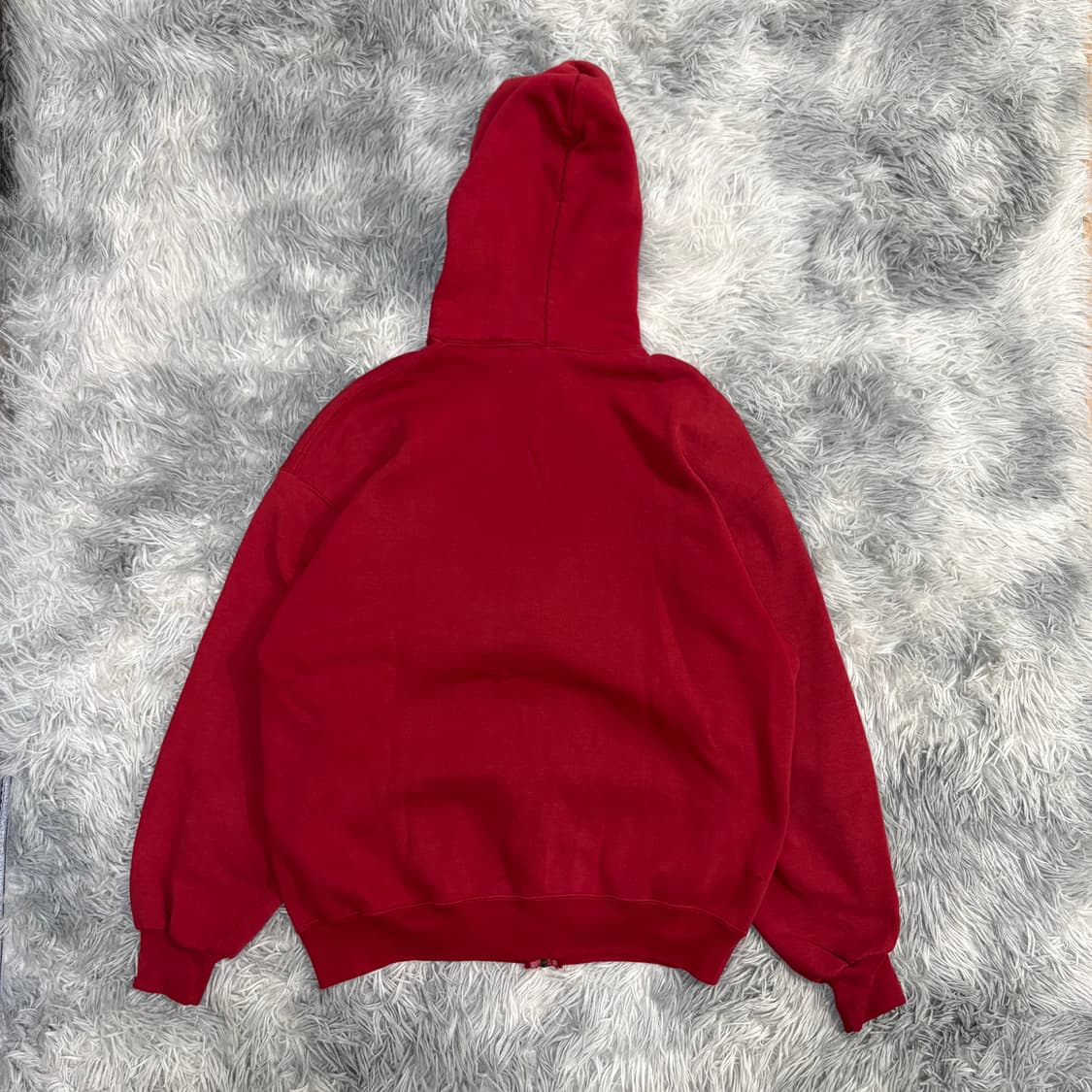 90s USA Russell Zip Hoodie Red 러셀 후드집업 상품이미지5