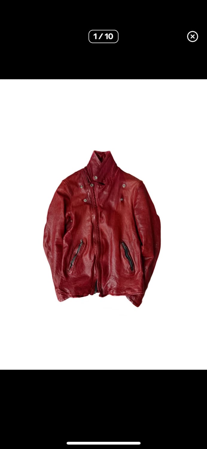 Isamu katayama horse leather jacket red 상품이미지1