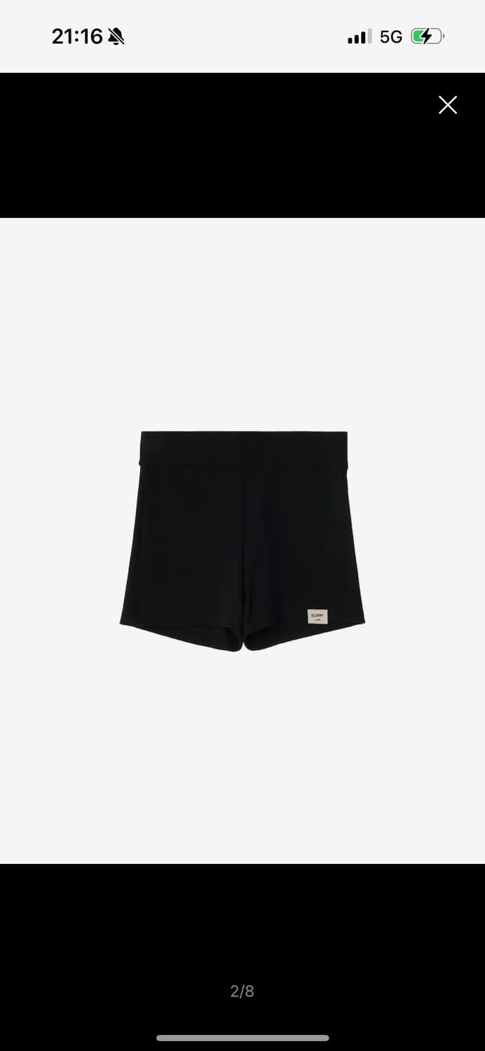 G CLASSIC RIB SHORTS (BLACK) 상품이미지2