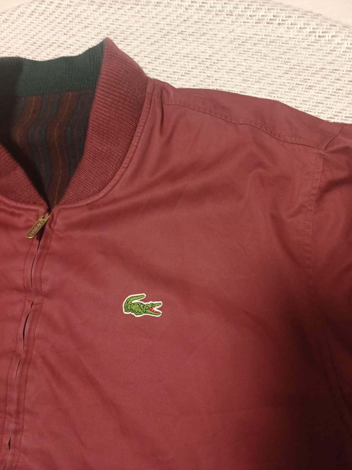[L] 90s 서광 라코스테 빈티지 리버시블 봄버 자켓 (양면) 상품이미지3