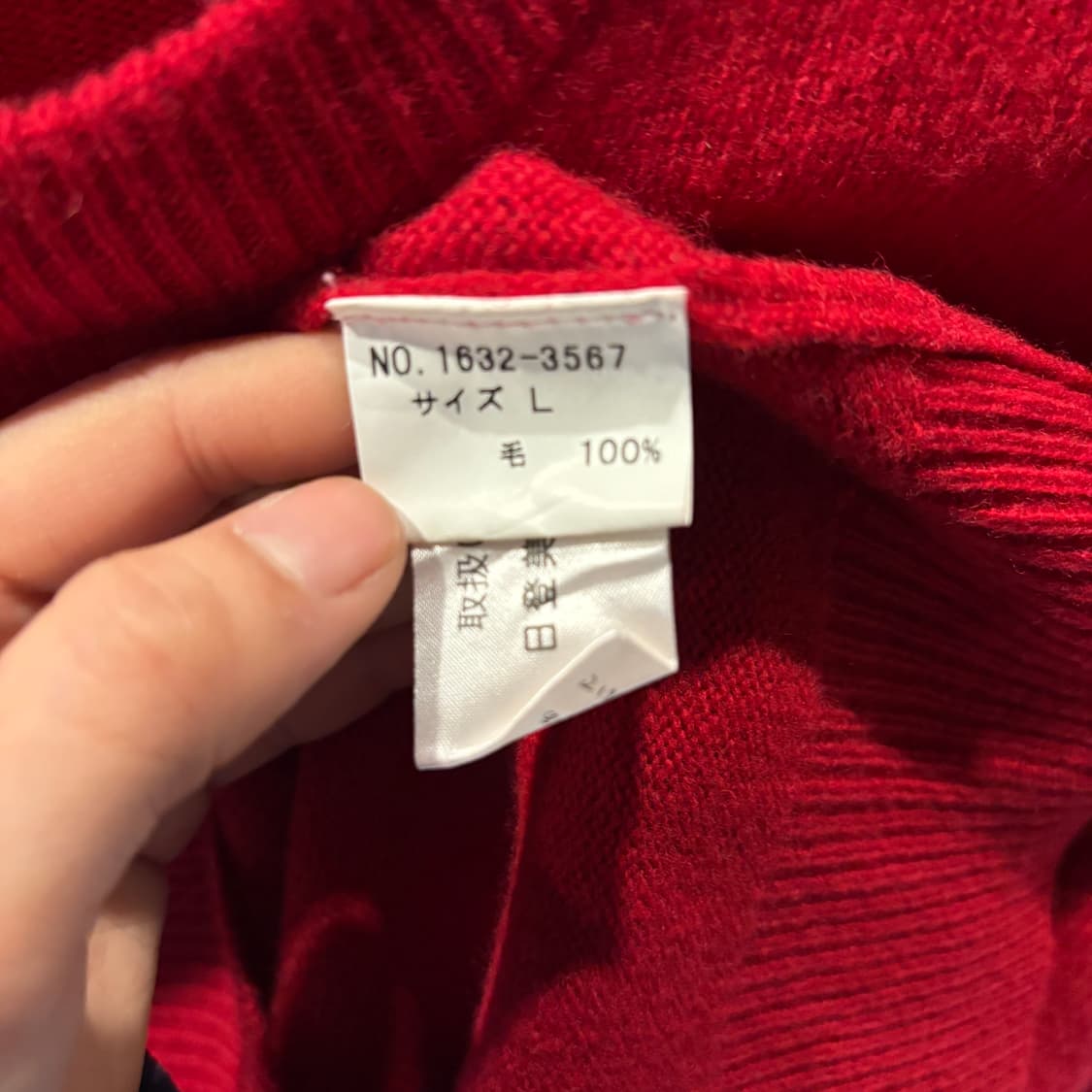 90s 챕스 폴로 랄프로렌 레드 니트 상품이미지6