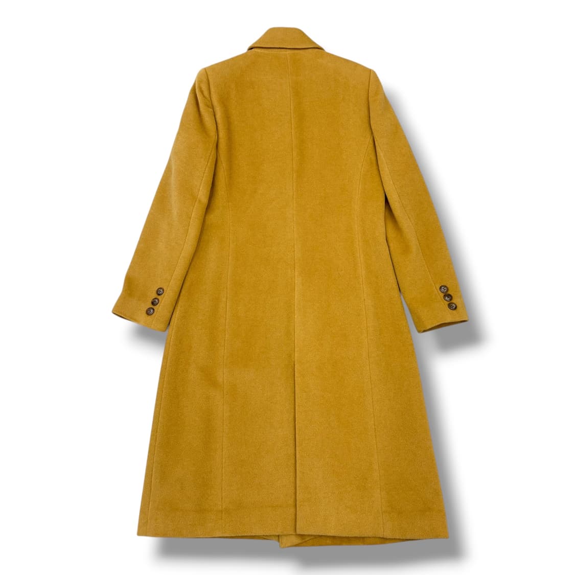 JPN 울100% 베이지 싱글 롱코트 상품이미지2