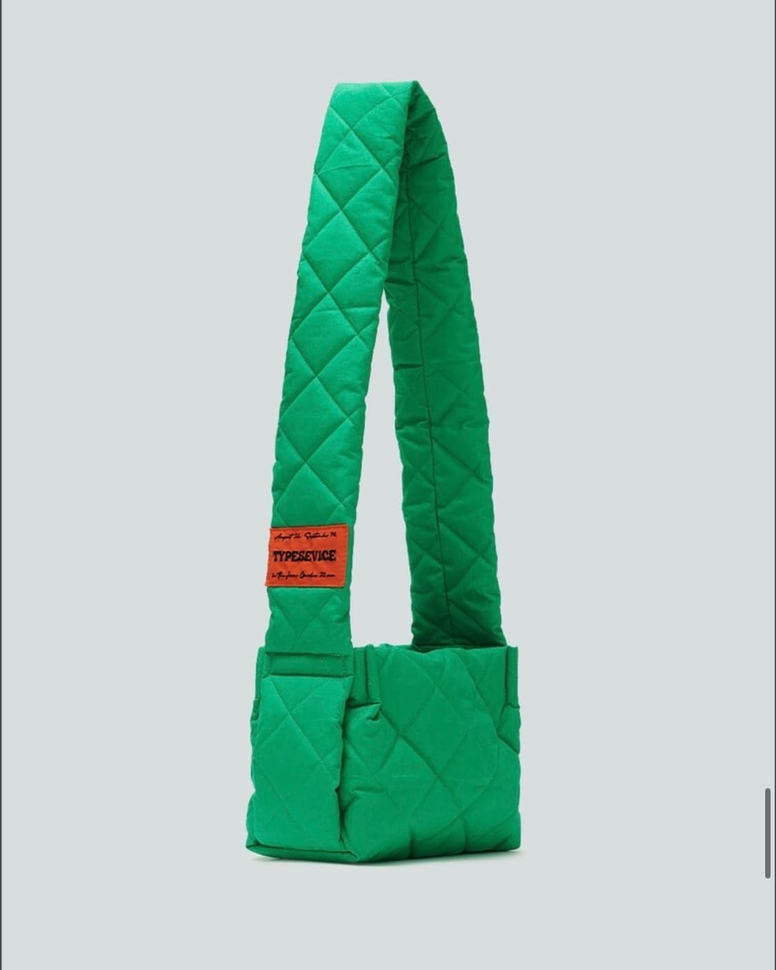 타입서비스 퀄팅 숄더백 크로스백 가방 그린 이선빈 착용 상품이미지5