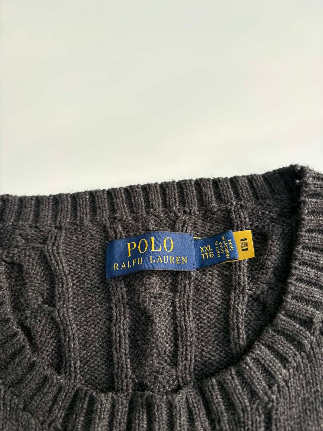 [XXL] 폴로 랄프로렌 그레이 코튼 니트 스웨터 상품이미지4