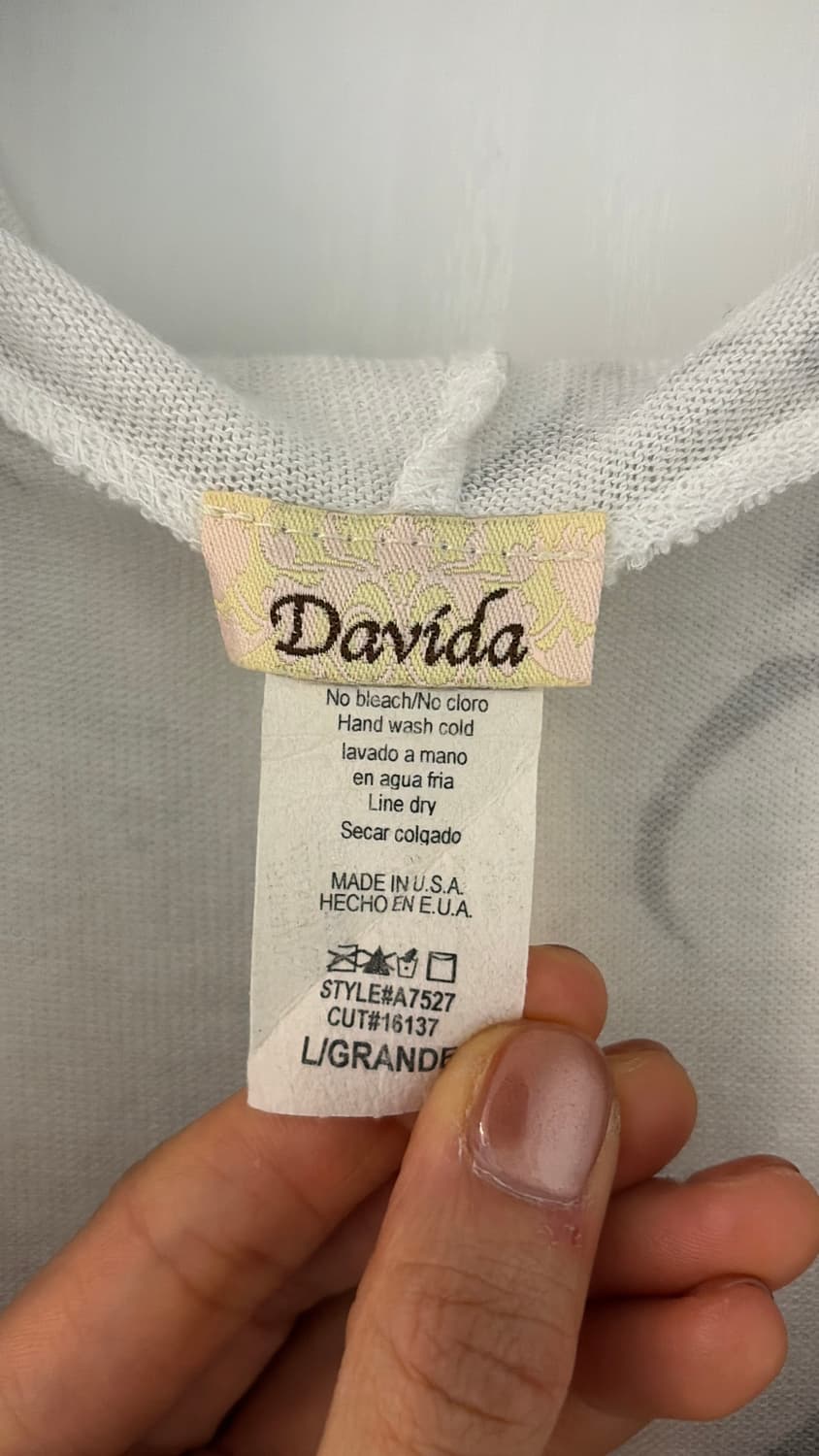  USA. Davida y2k 후디 티셔츠 44-66 상품이미지2