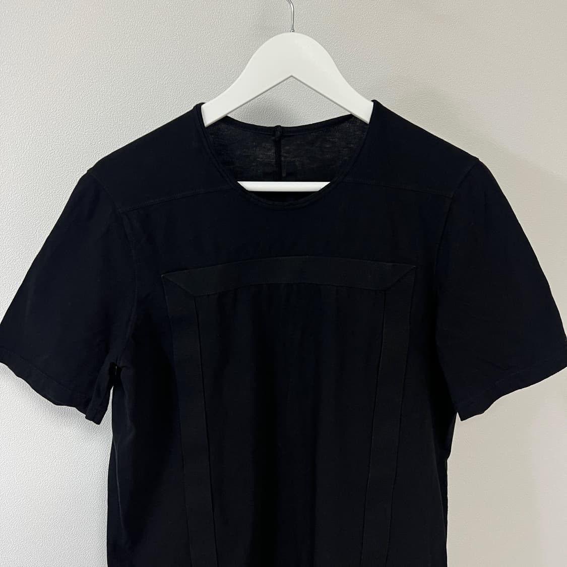 릭오웬스 15FW 다크쉐도우 스트랩 레벨 티셔츠 블랙 상품이미지3