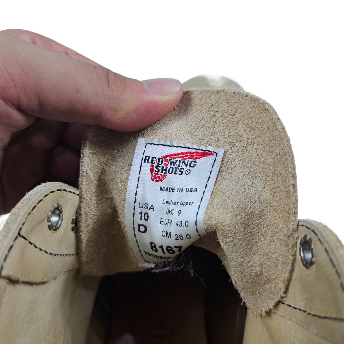 레드윙 REDWING 8167 라운드토 스웨이드 280 US10 상품이미지7