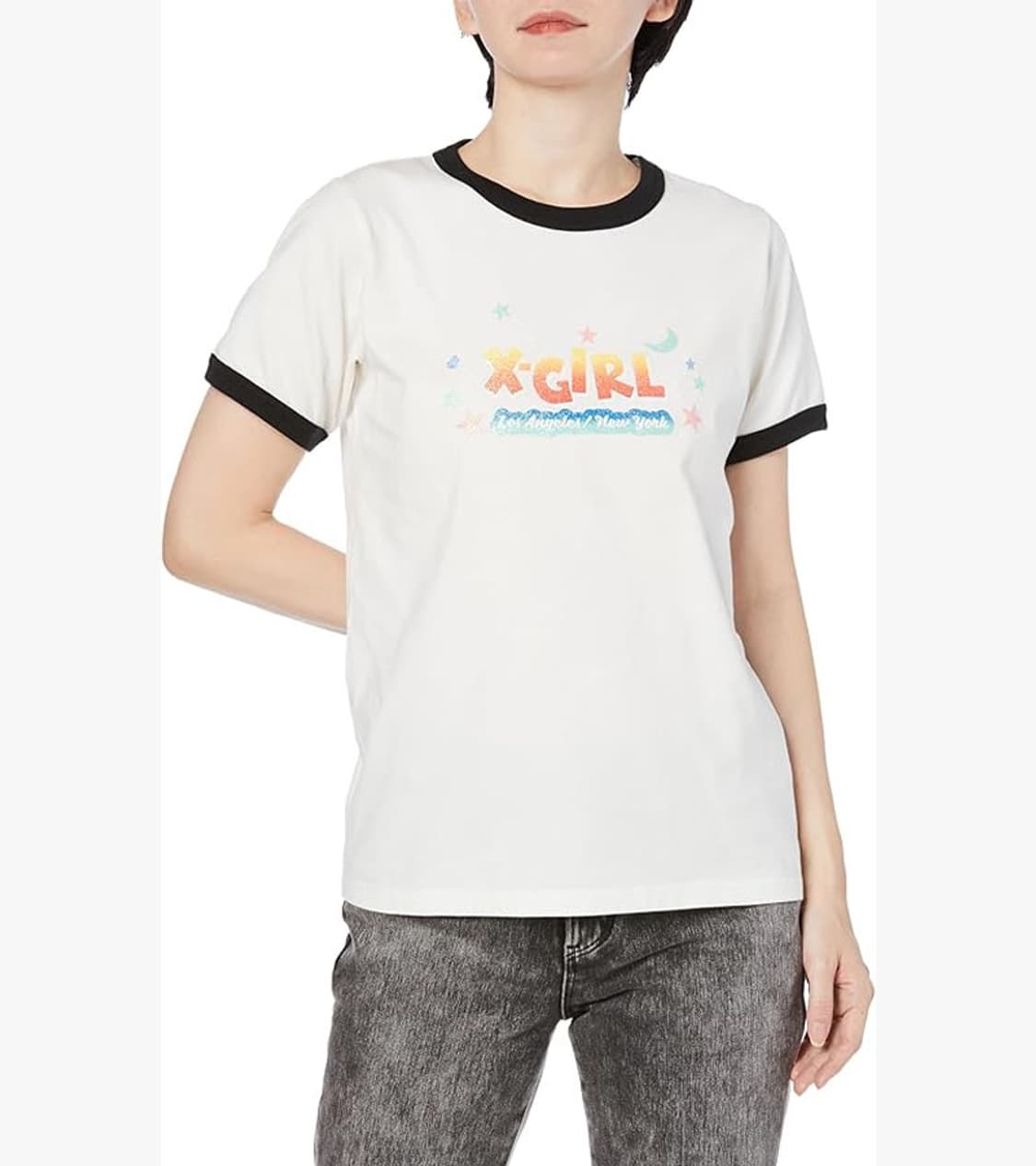 X-GIRL - LOGO RINGER T SHIRT 상품이미지2