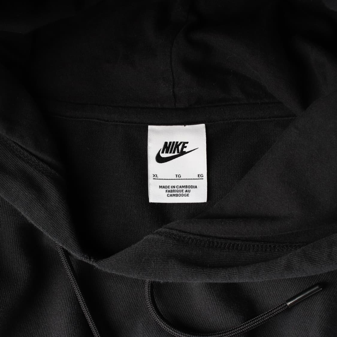 나이키 블랙 스우시 크롭 후드티 XL 상품이미지5