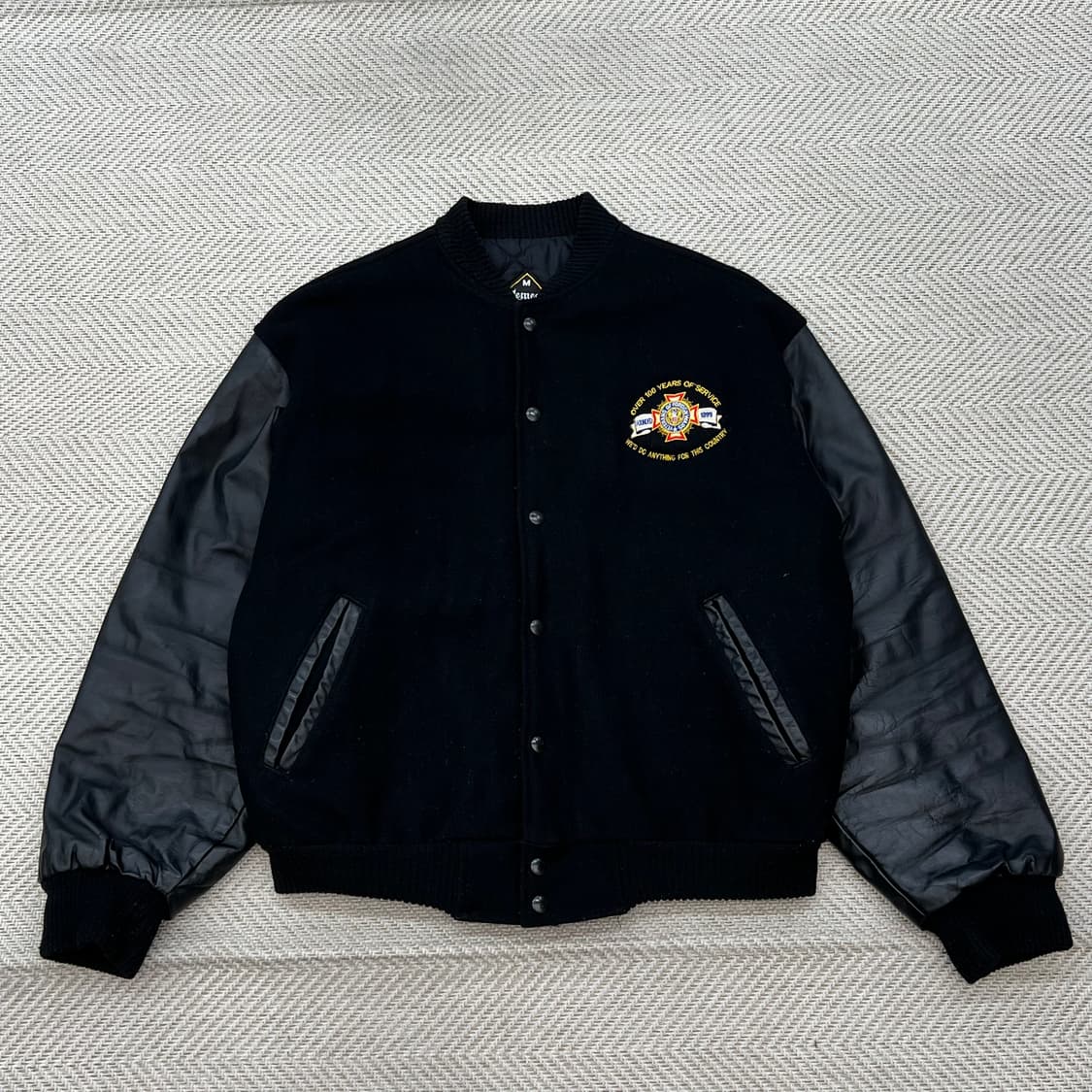 USA 네미시스 레더 바시티자켓 r2430 상품이미지1