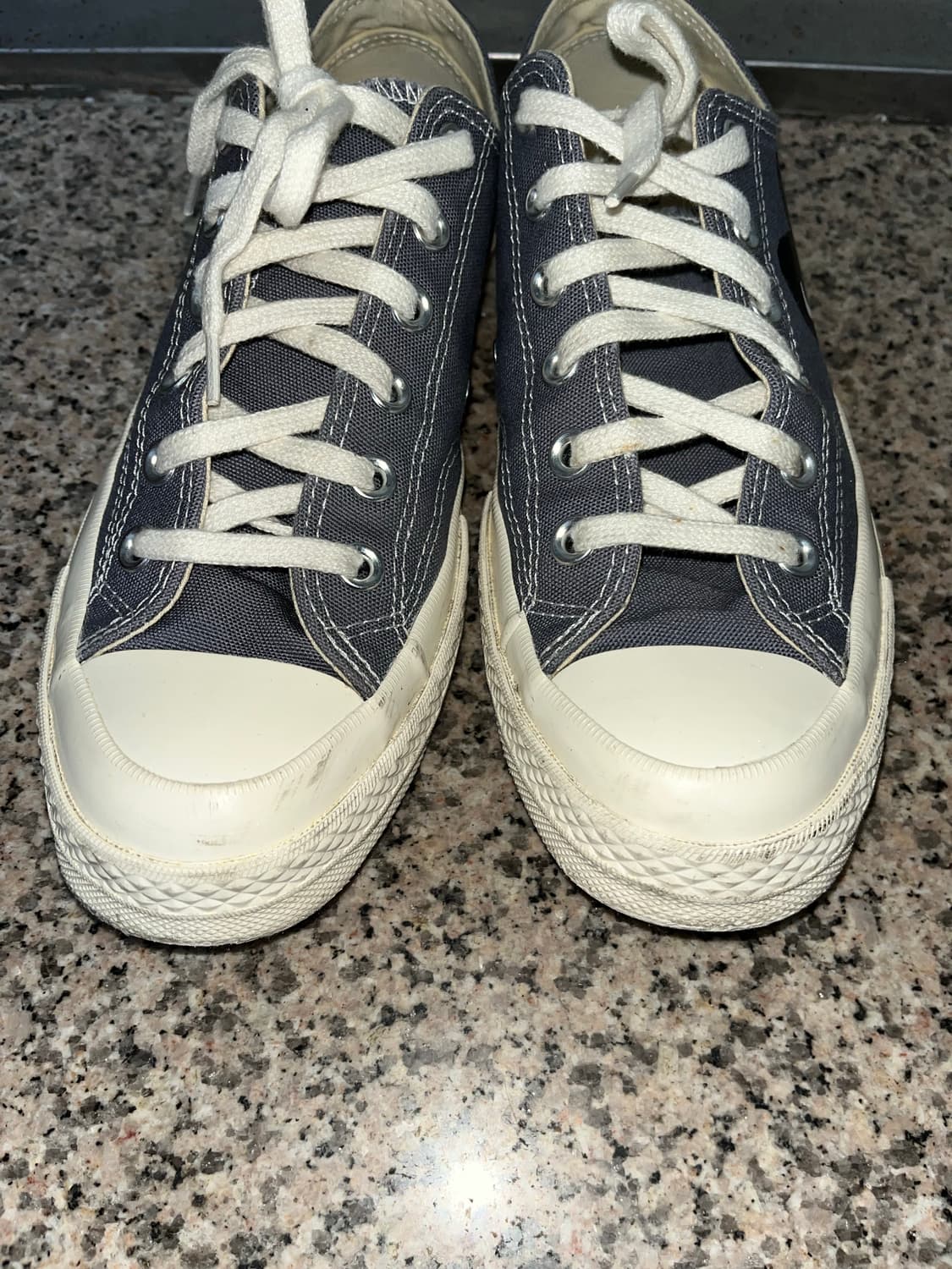 컨버스 x 플레이 꼼데가르송 척 70 로우 스틸 그레이 255 상품이미지3