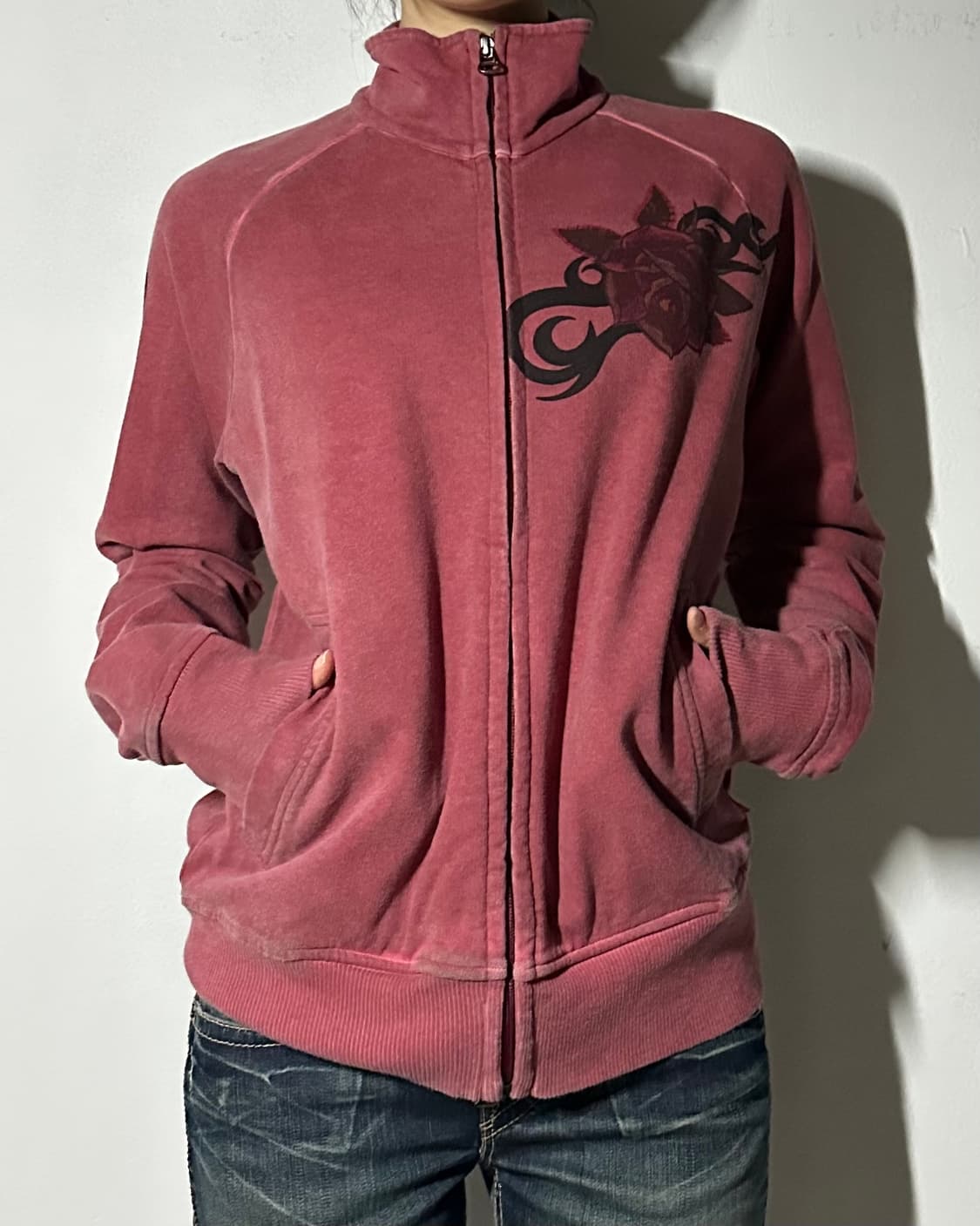 휴고보스 프린트 집업 스웻 자켓 상품이미지1