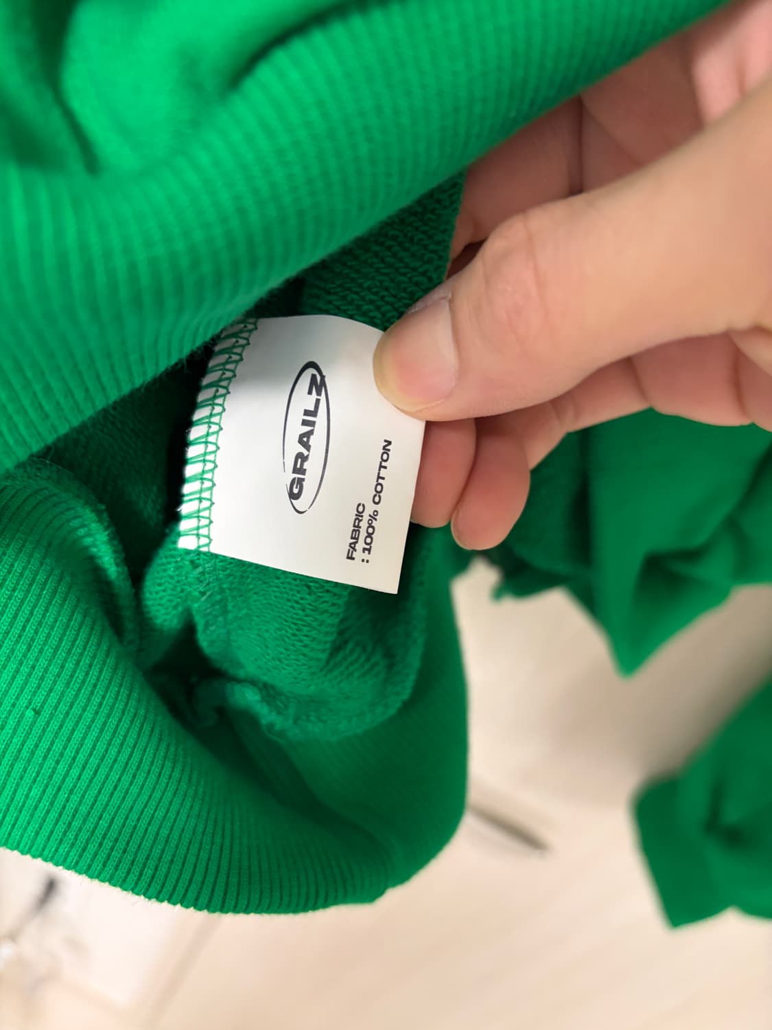 [1] 그레일즈 지오메트리 후드 그린  상품이미지3