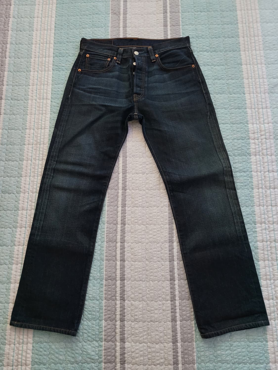 리바이스 08501. 레귤러스트레이트 다크블루워싱진 탭32 실31사이즈 상품이미지1