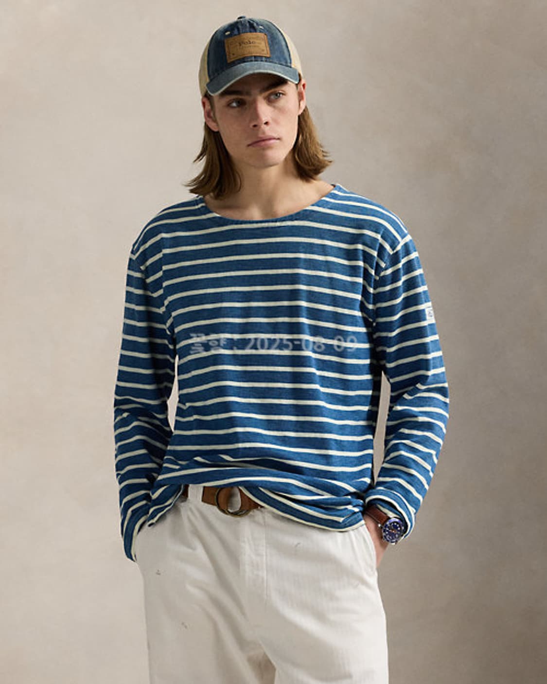 폴로 랄프로렌 스트라이프 긴팔 티셔츠(25ss) 상품이미지1