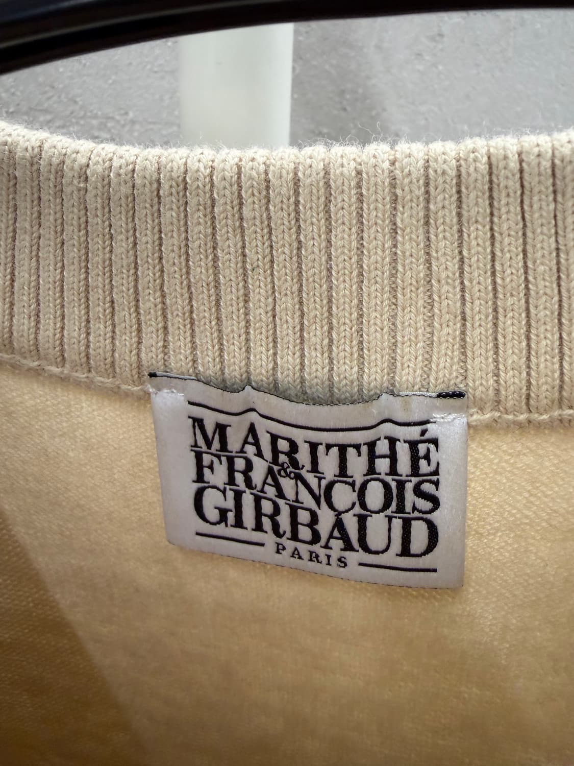 마리떼 프랑소와 저버 클래식 로고 하프 니트 아이보리 1 사이즈 상품이미지4