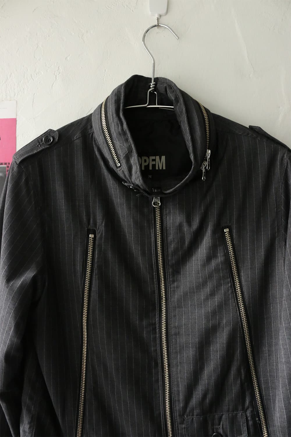 PPFM 핀스트라이프 바이커 자켓 상품이미지5