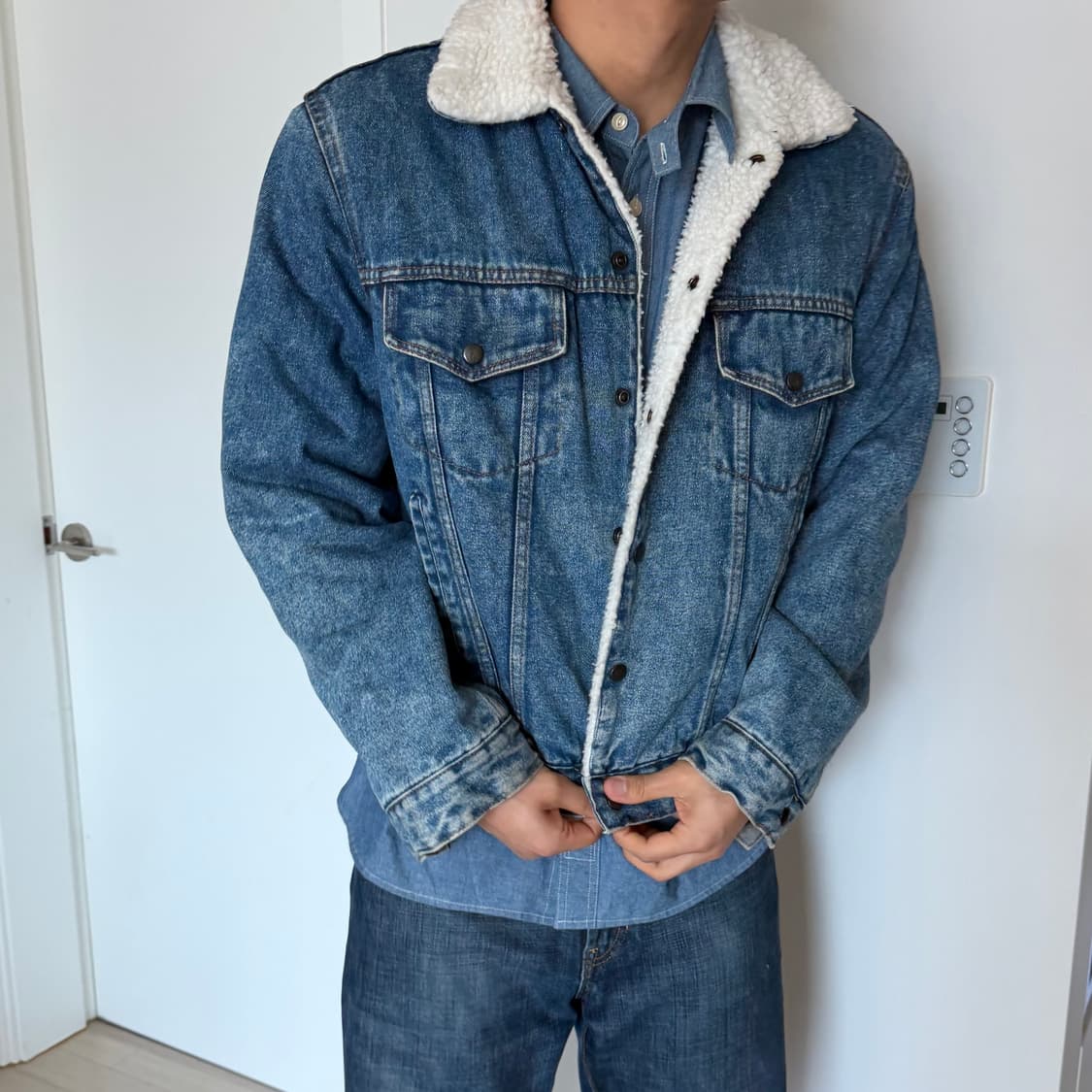 (시즌오프)90’s Silver Spur 빈티지 쉐르파 자켓 상품이미지1