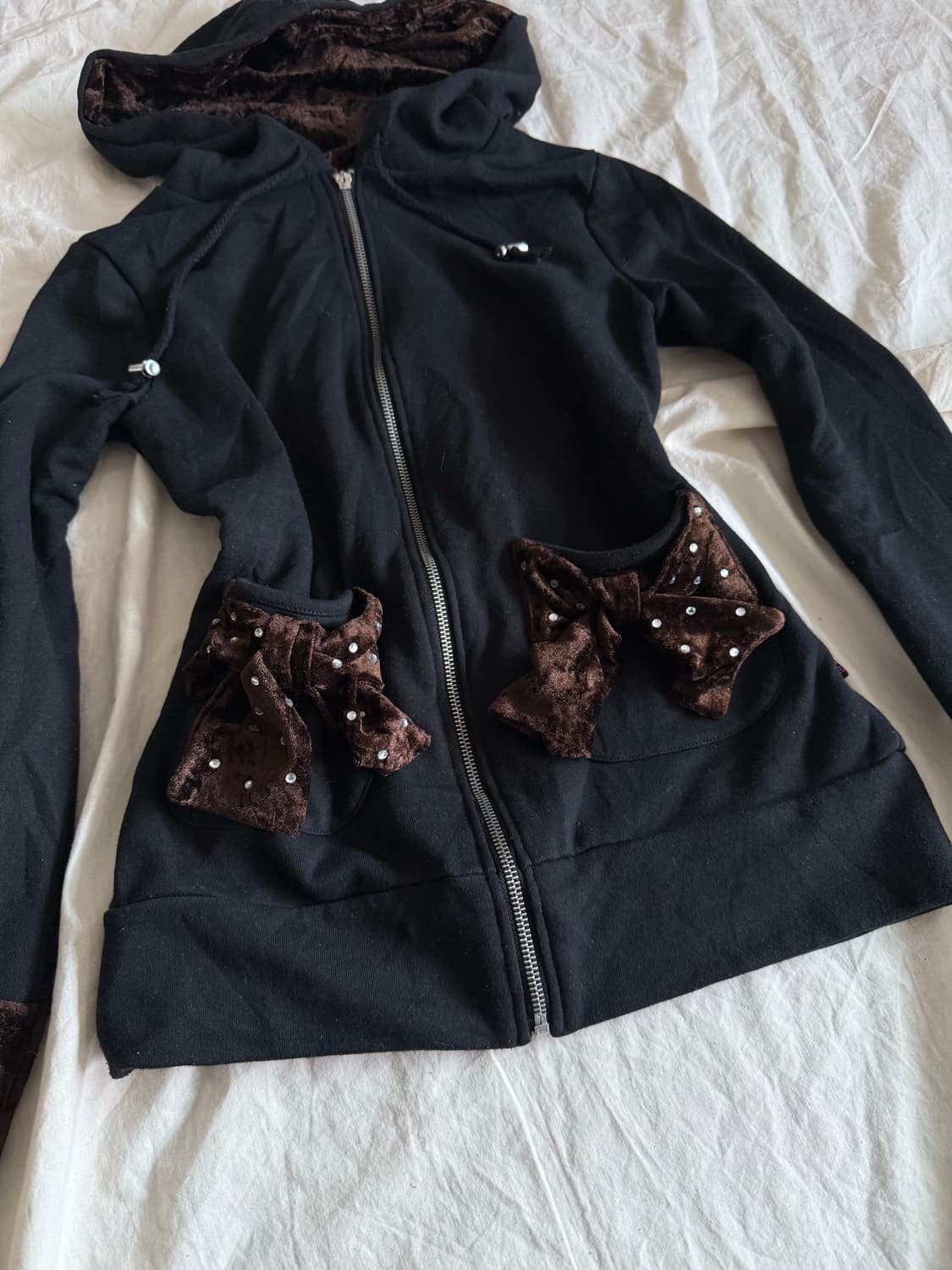 슬림핏 러블리 모카무스 후드집업  상품이미지2