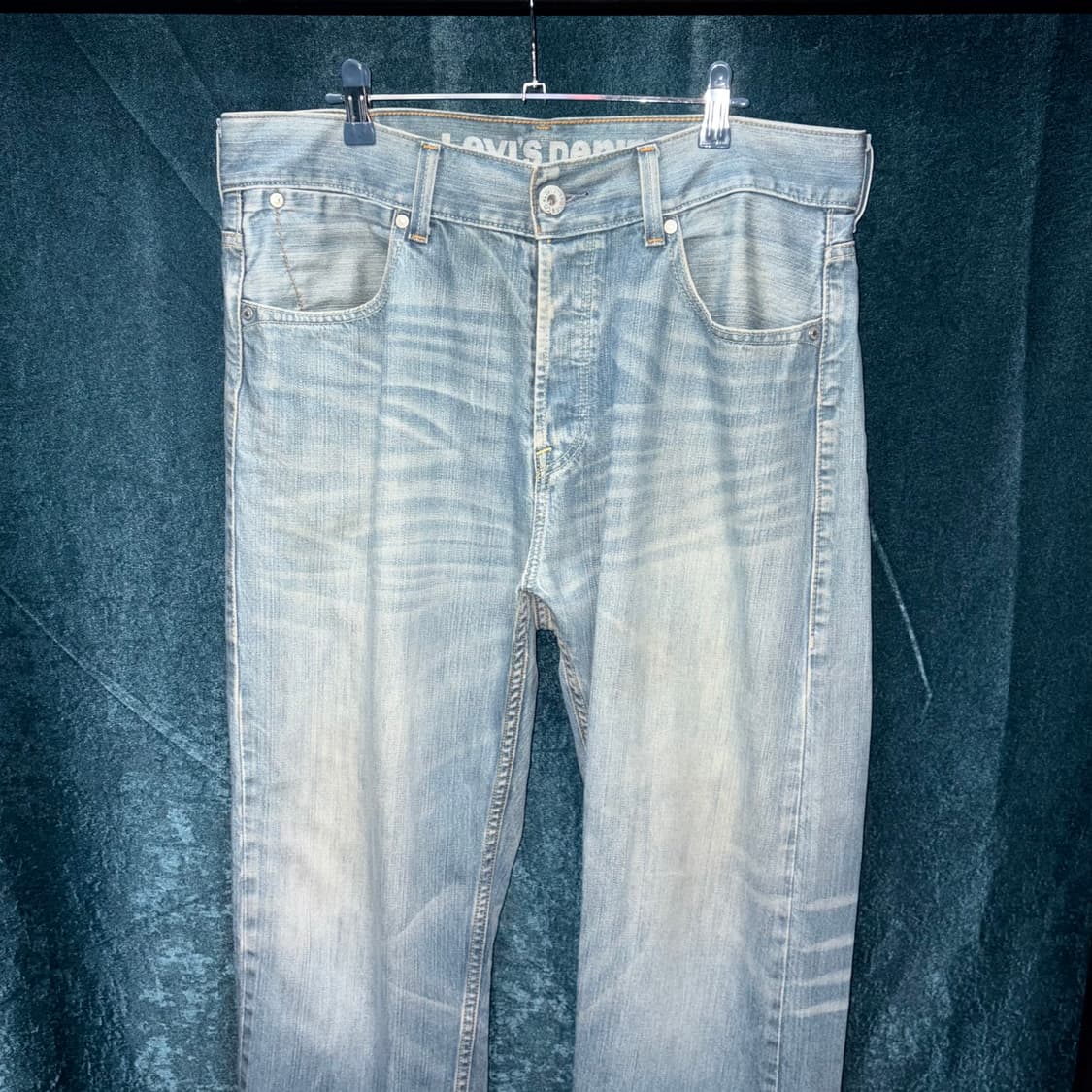 (36) 리바이스 533 테이퍼드 루즈핏 연청 데님 팬츠 상품이미지2