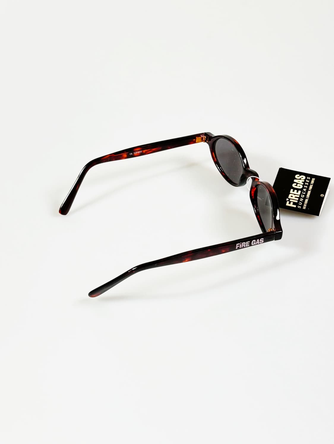90s FIRE GAS 토터스쉘 볼드 라운드 빈티지 선글라스 상품이미지4