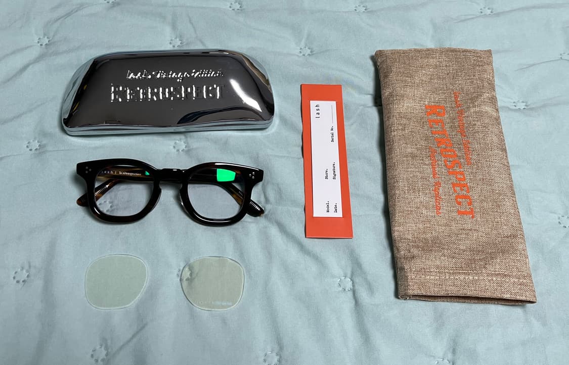 래쉬안경 호피 뿔테 안경 LUNETTES 02(45) HAV 상품이미지1