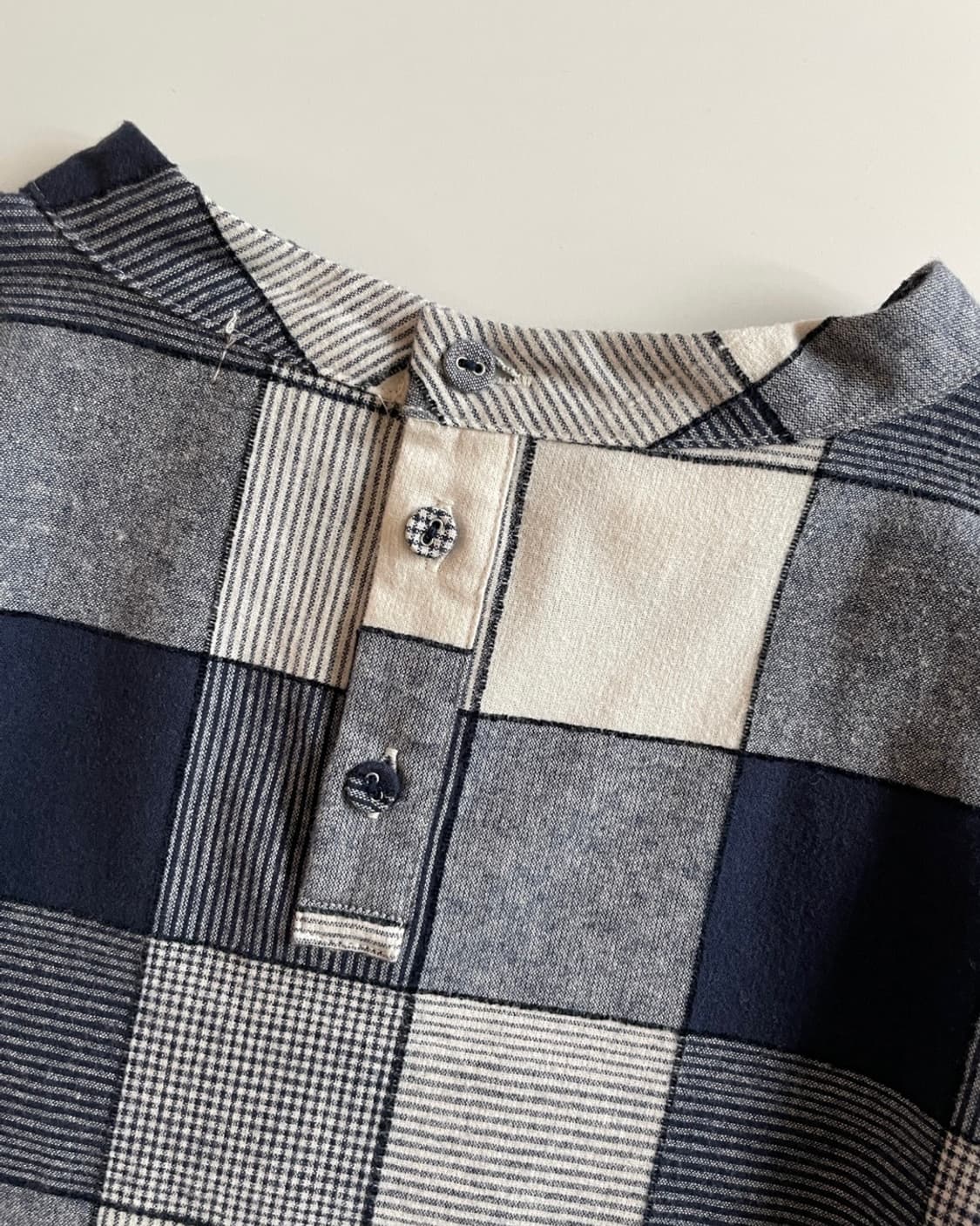 pullover check patterned blouse 상품이미지3