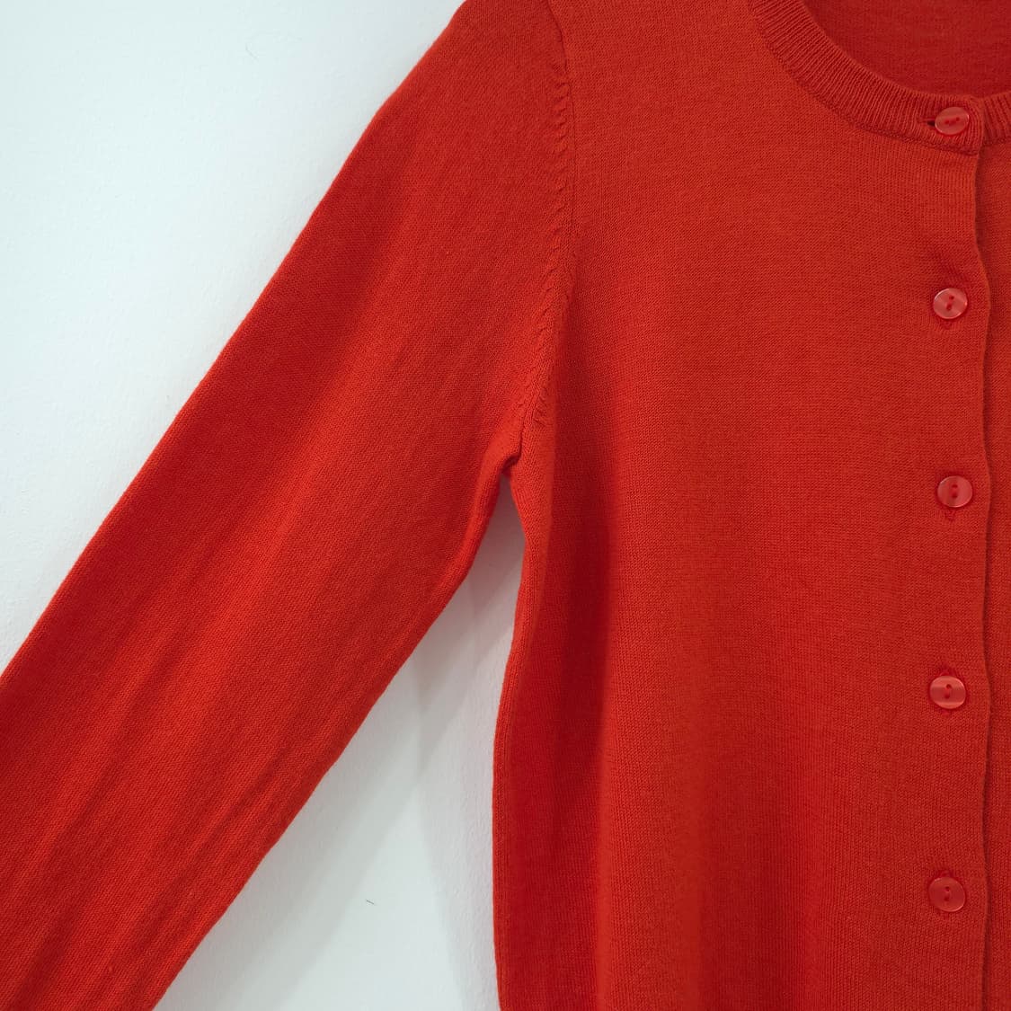 GU 레드 라운드넥 가디건 상품이미지6