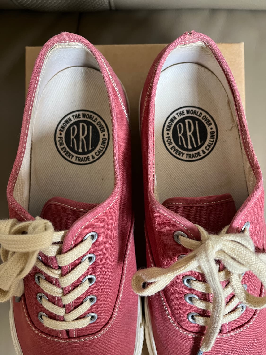 270] RRL 더블알엘 레드 캔버스 스니커즈 9D 상품이미지6