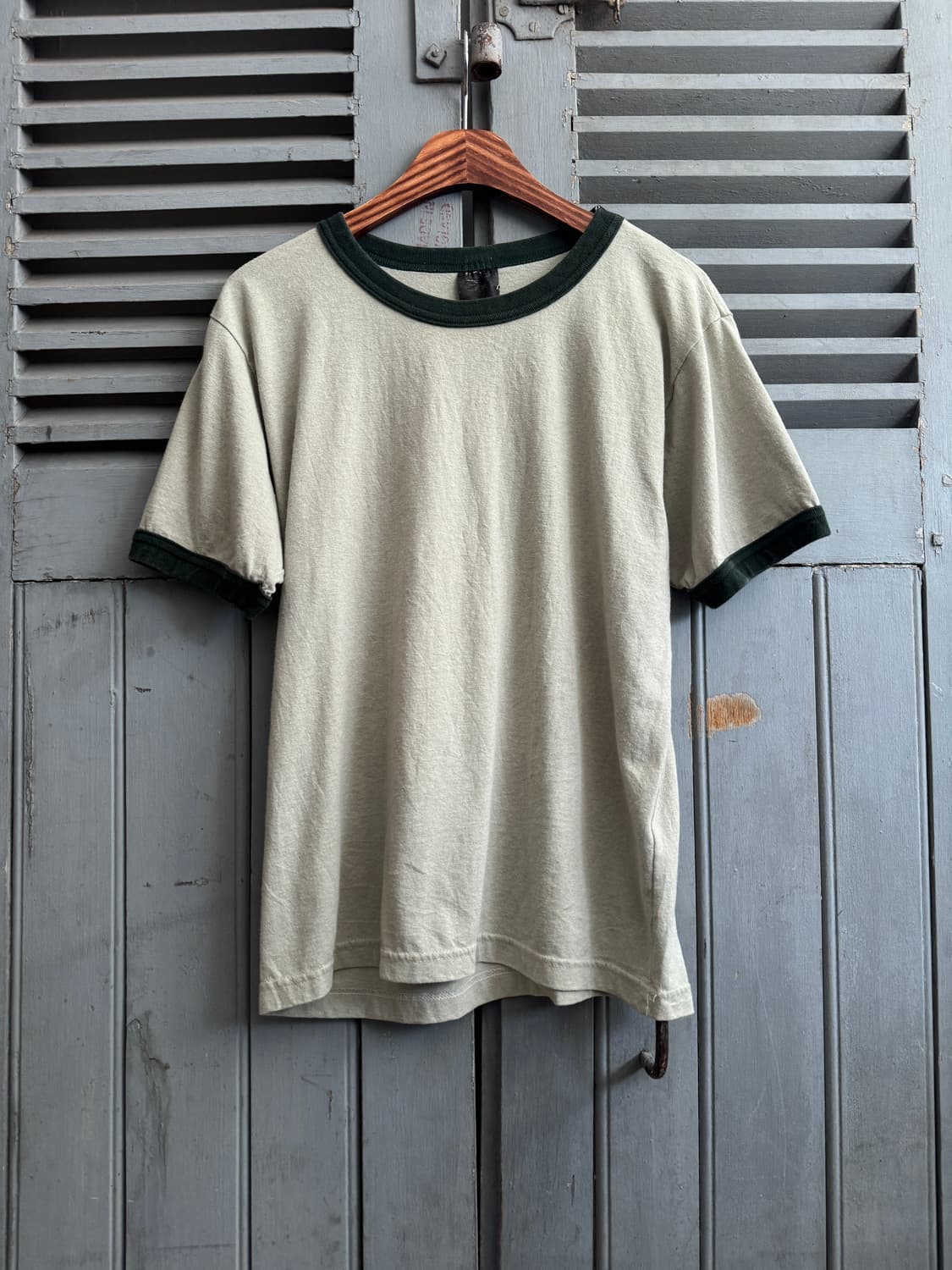 [XL]90's USA 빈티지 그린 링거 티셔츠 상품이미지2