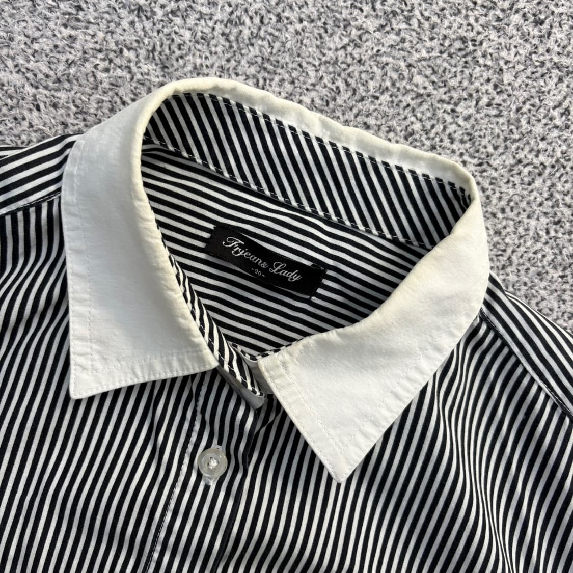 90 보세 스트라이프 셔츠 남방 0428J 상품이미지2