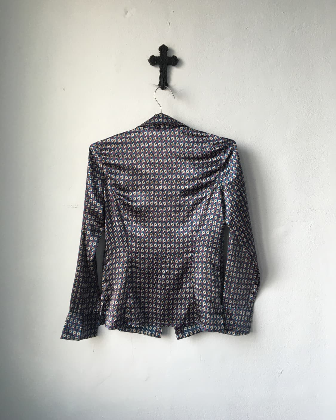 Pattern glossy shirt 상품이미지3