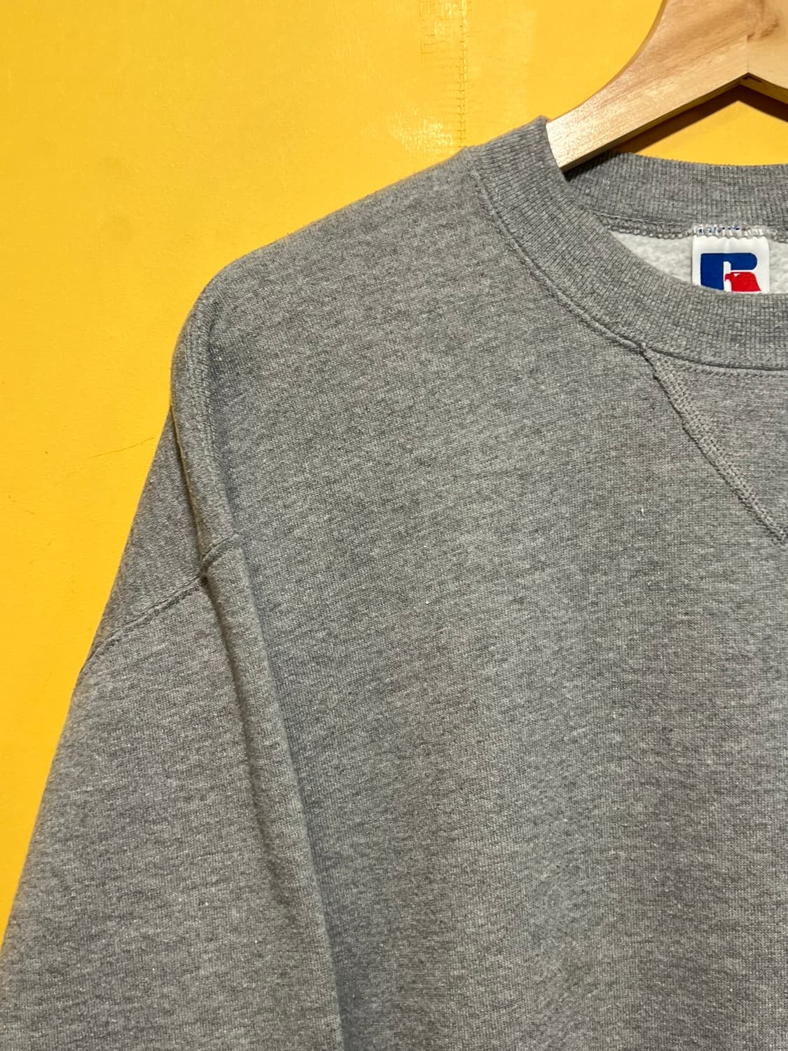 90s [L] 러셀 맨투맨 빈티지 스웨트셔츠 그레이 상품이미지3