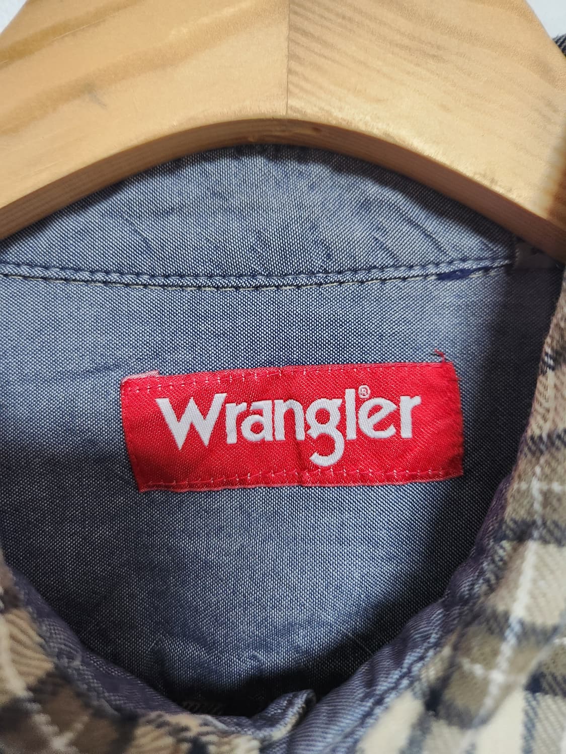 랭글러Wrangler 체크 플란넬 셔츠 XL - S146 상품이미지4
