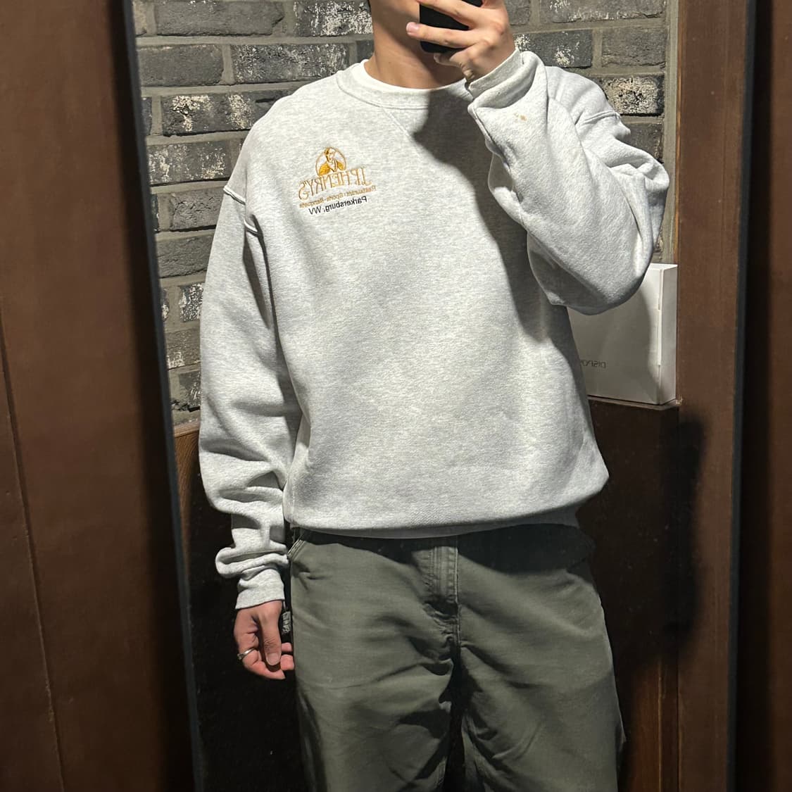 XL) 러셀 애슬레틱 00s J.P. Henry's 자수 스웻 맨투맨 상품이미지9