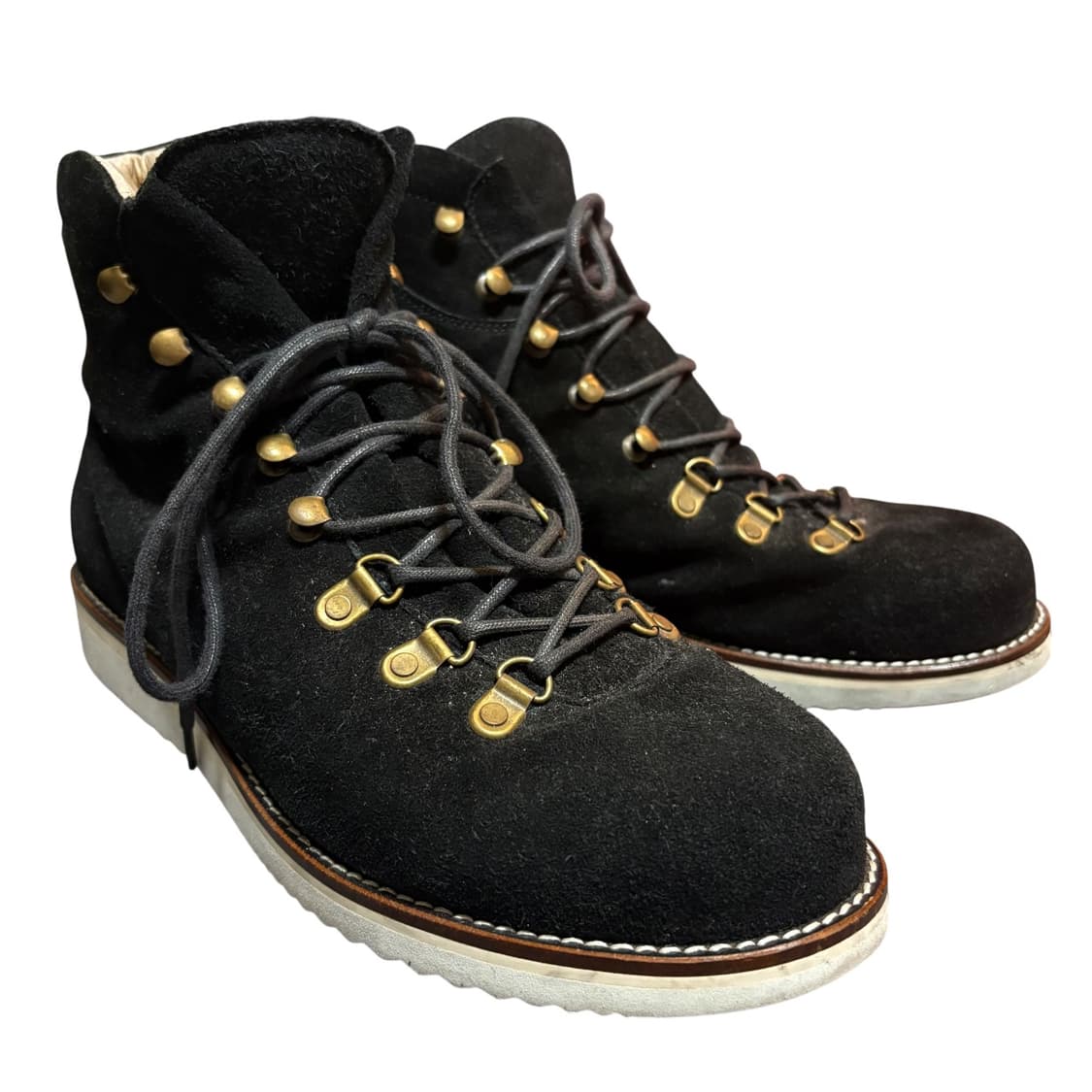 바니스뉴욕 블랙 스웨이드 화이트솔 하이킹부츠 42 270 마운틴부츠 상품이미지1