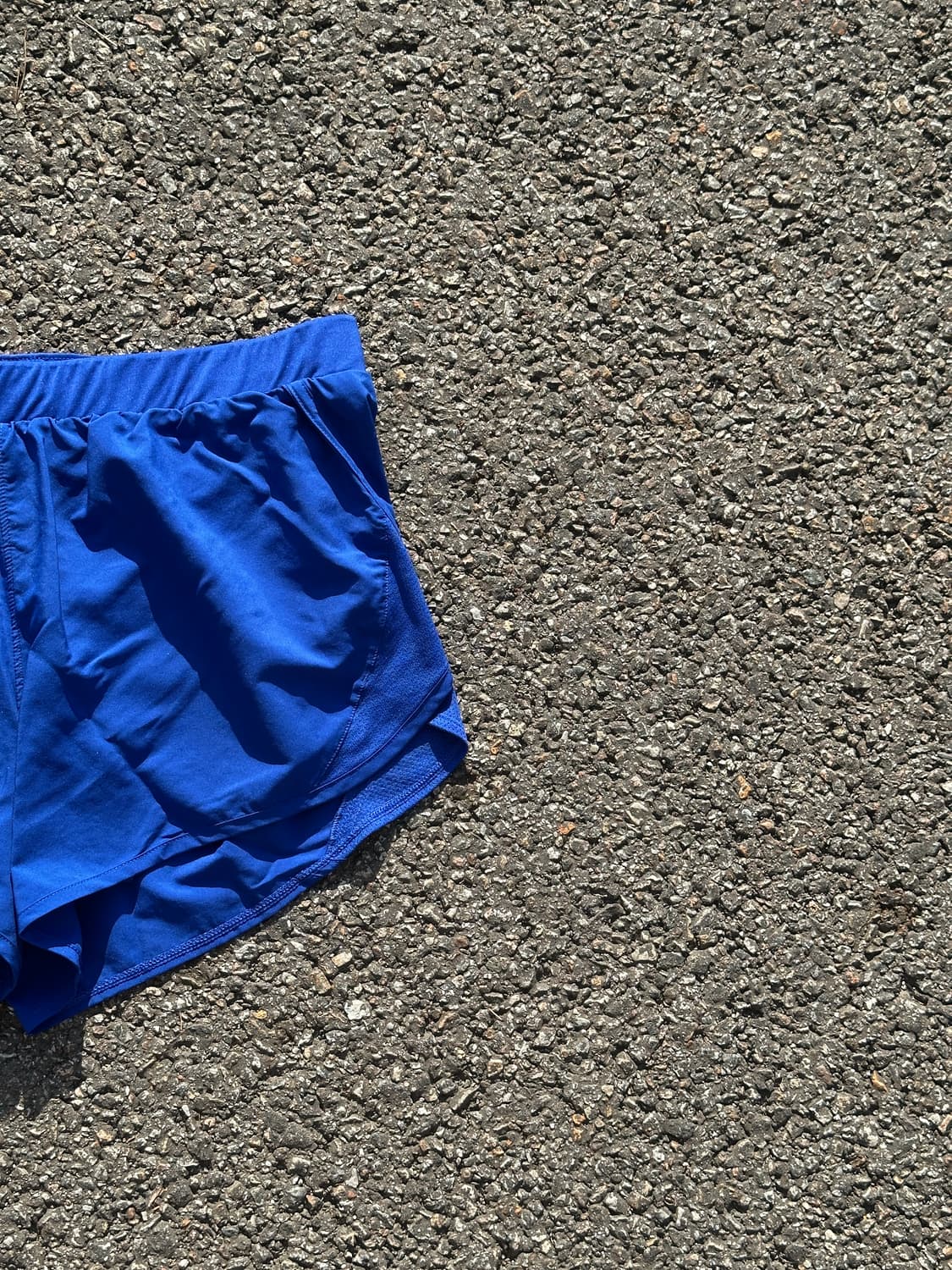 [L] 언더아머 여성 블루 러닝 쇼츠 반바지 상품이미지2