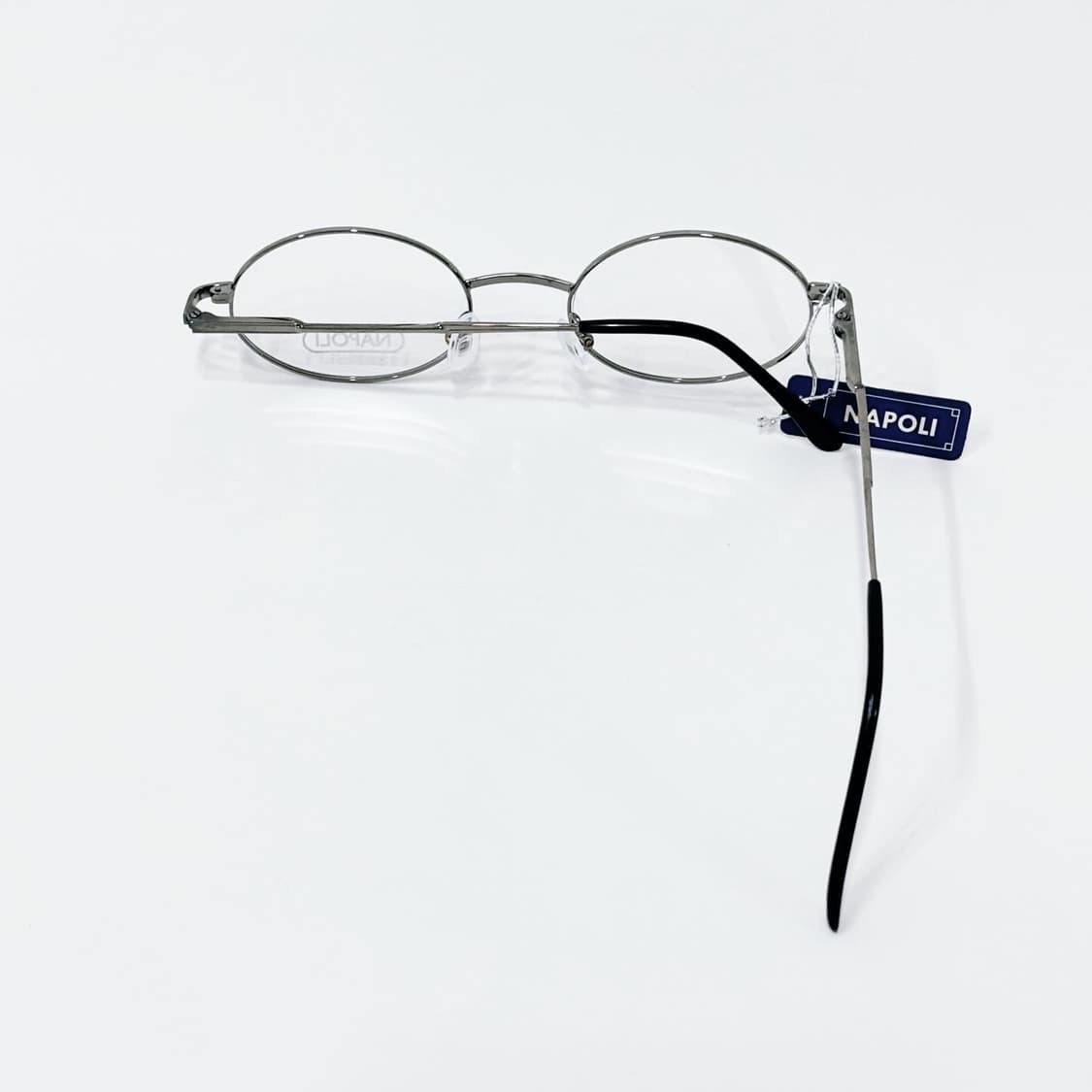 NAPOLI 그레이 오벌 메탈 데드스탁 빈티지안경 상품이미지3