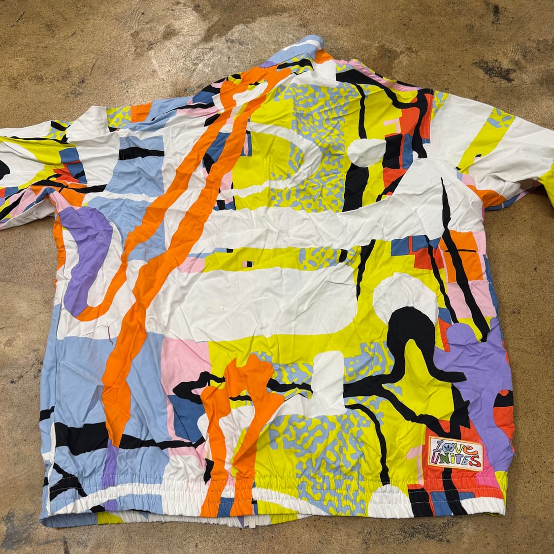 [정품/XL] 아디다스 컬러풀 패턴 바람막이 자켓 b18 상품이미지4