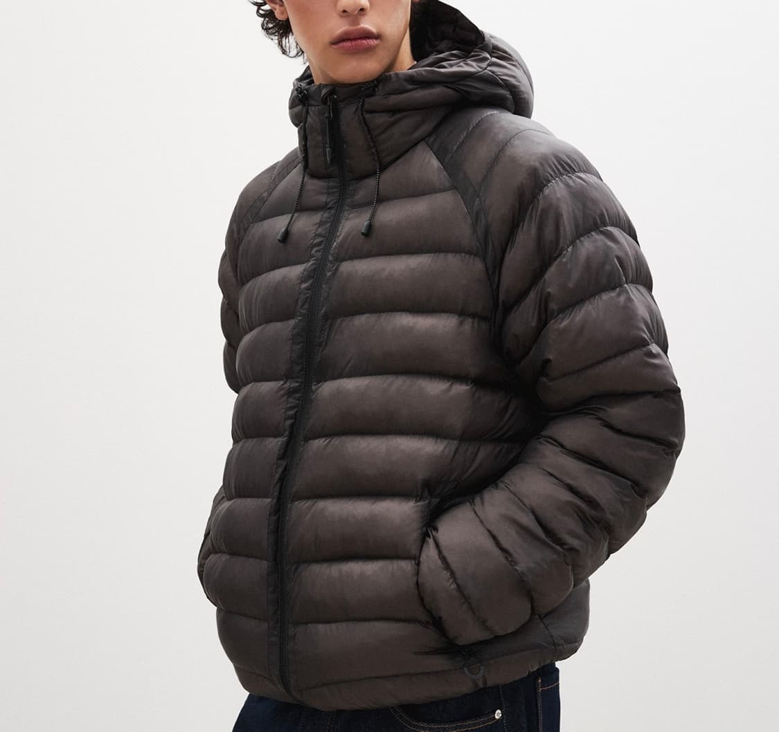 (XL) 수아레 라이트 시어쉘 패딩 점퍼 브라운 상품이미지1