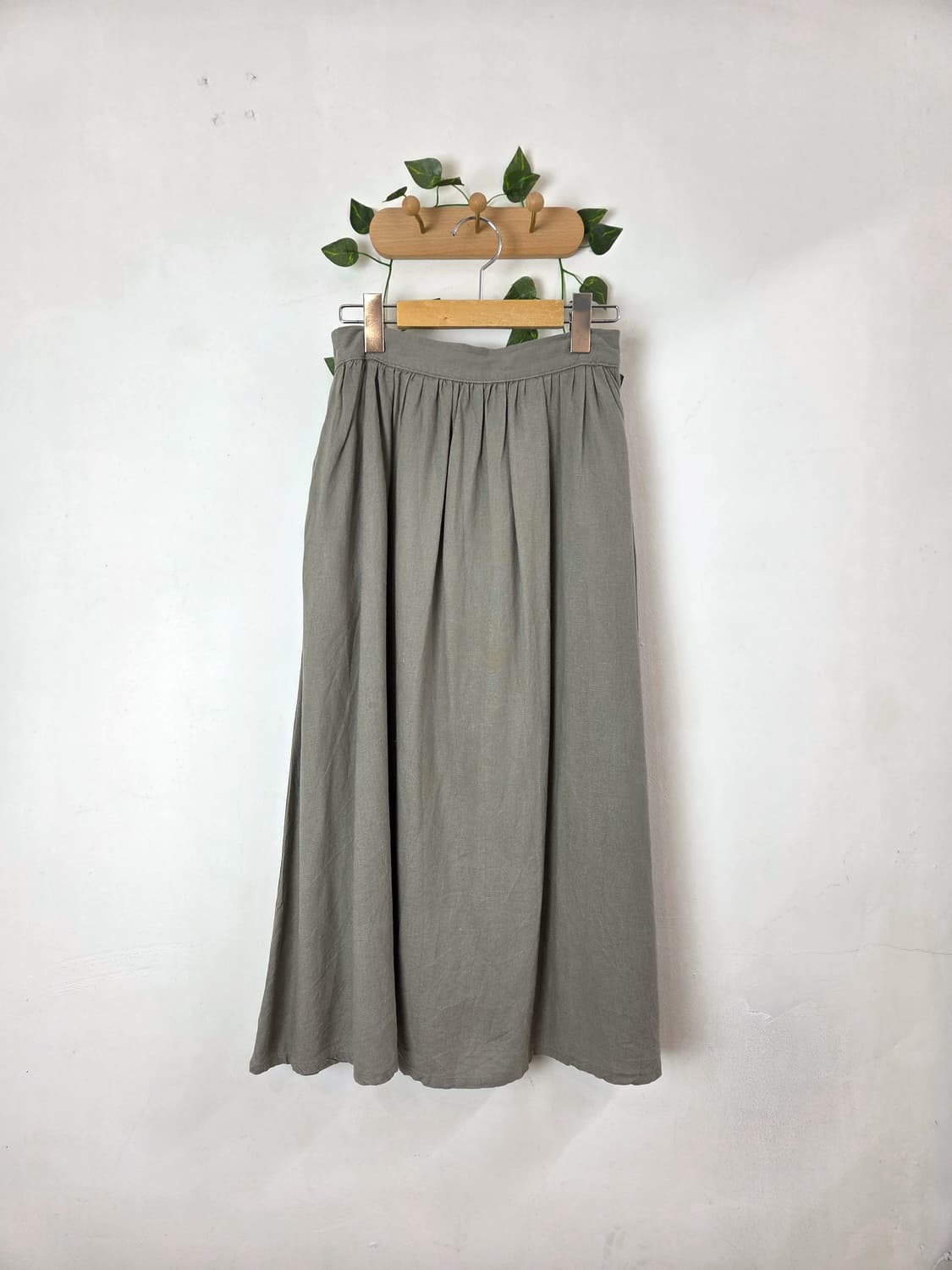 earth music 뮤트 린넨 롱스커트 상품이미지1