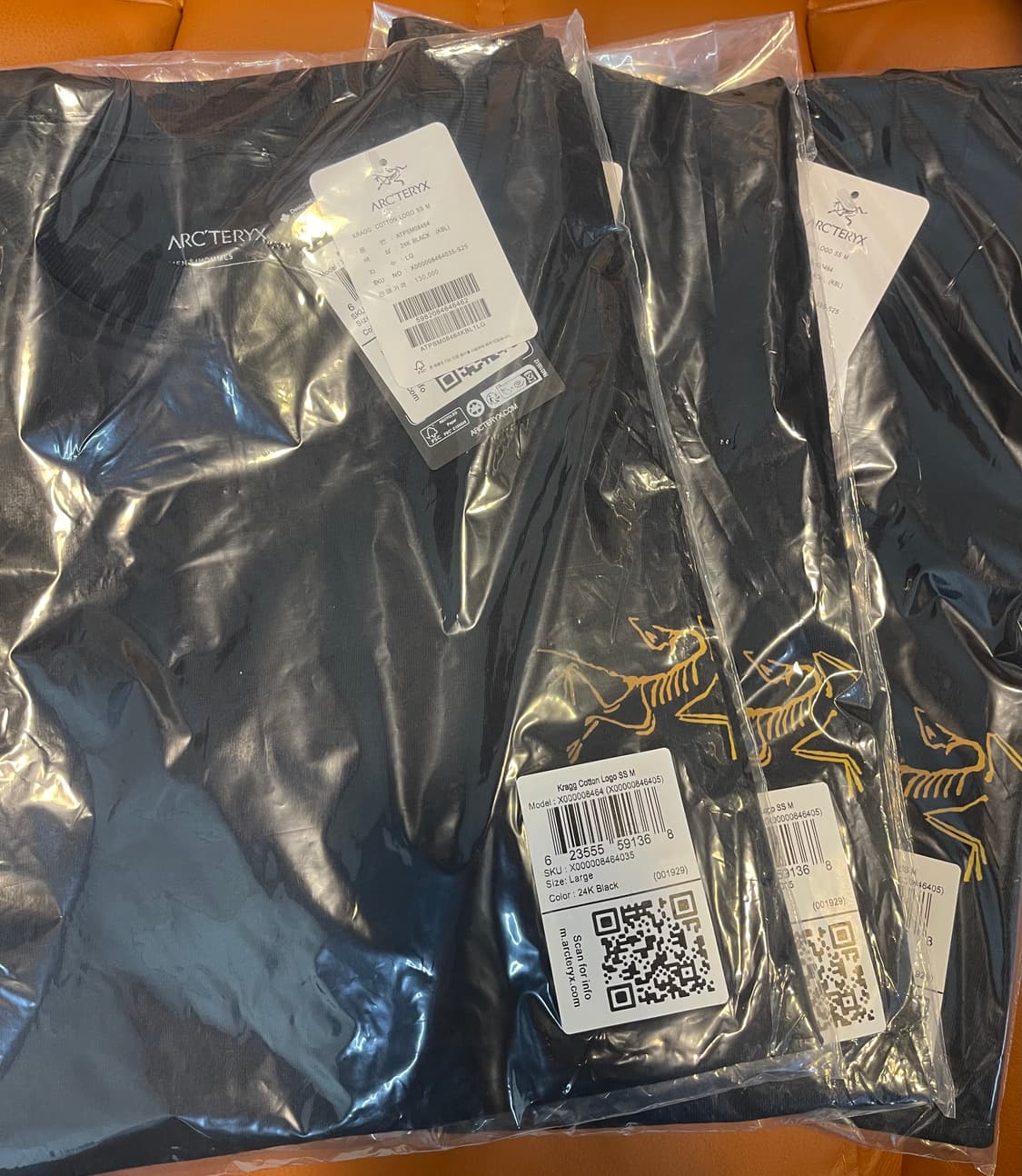 [새상품/정품] 아크테릭스 빅로고 반팔티 (블랙 / L) 상품이미지5