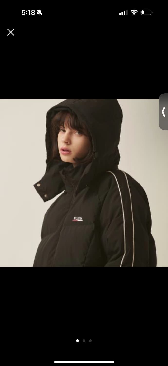 플리온 더블바인드 블랙 패딩 (남녀공용 도톰 따뜻 패딩) 상품이미지2