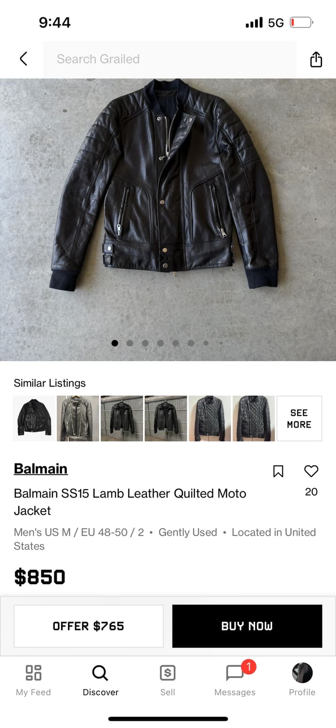 발망 15ss 램스킨 퀼티드 모토 자켓 상품이미지10