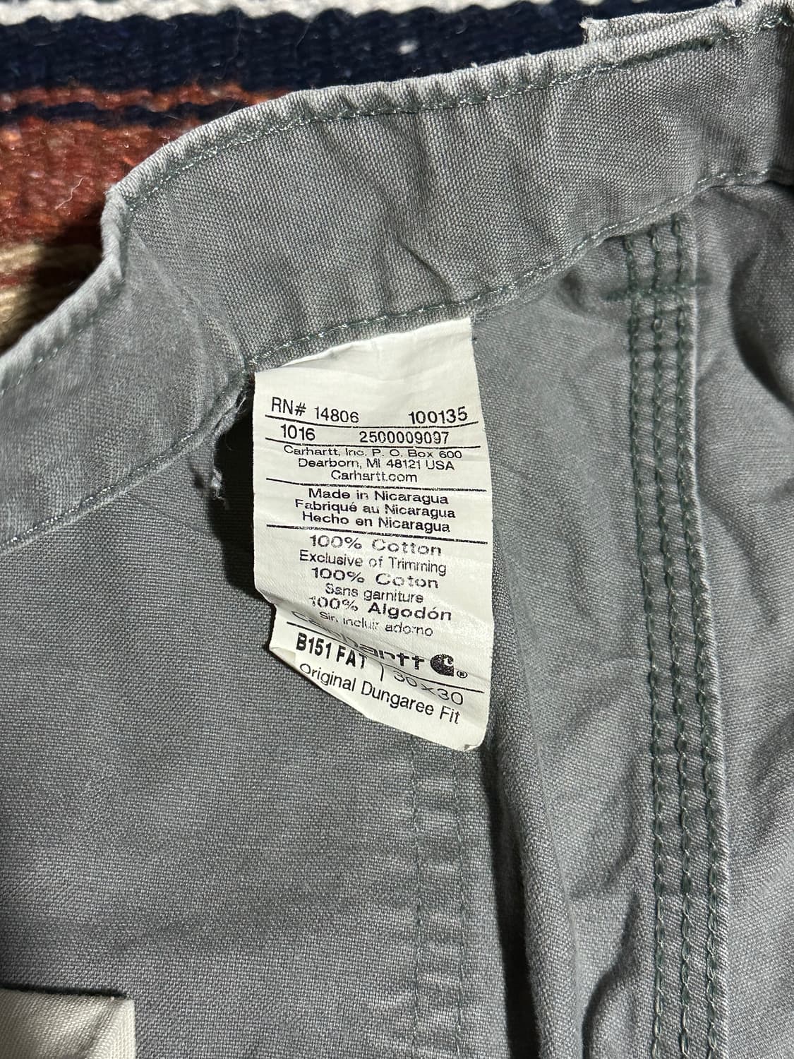 [칼하트] •Carhartt Carpenter Pants B151-FAT 상품이미지5